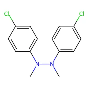 1,2-bis(4-chlorophenyl)-1,2-dimethylhydrazine structure