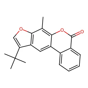 10-tert-butyl-7-methyl-[1]benzofuro[6,5-c]isochromen-5-one structure