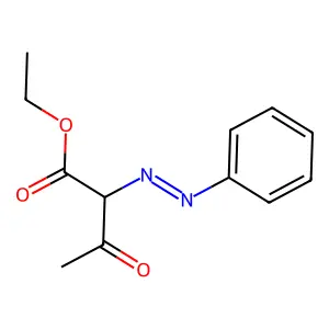 ethyl 3-oxo-2-phenyldiazenylbutanoate structure
