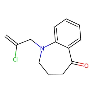 1-(2-chloroprop-2-enyl)-3,4-dihydro-2H-1-benzazepin-5-one structure