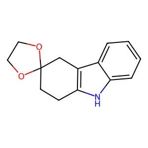 1,2,4,9-Tetrahydrospiro[carbazole-3,2'-[1,3]dioxolane] structure