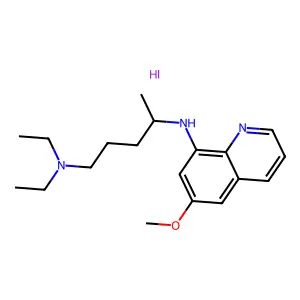 Pamaquine hydriodide structure