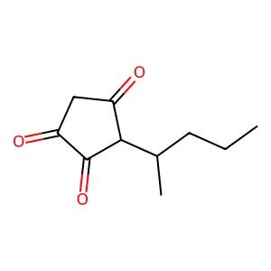 1,2,4-Cyclopentanetrione, 3-(1-methylbutyl)- structure