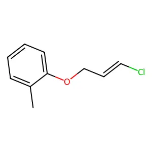 1-(3-chloroprop-2-enoxy)-2-methylbenzene structure