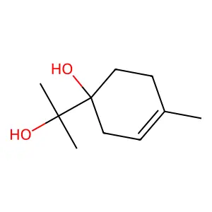 1-(2-hydroxypropan-2-yl)-4-methylcyclohex-3-en-1-ol structure