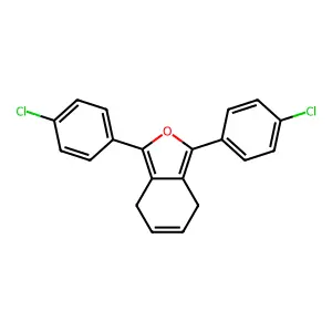 1,3-bis(4-chlorophenyl)-4,7-dihydro-2-benzofuran structure