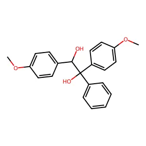 1,2-bis(4-methoxyphenyl)-1-phenylethane-1,2-diol structure