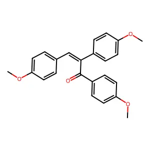1,2,3-Tris(4-methoxyphenyl)-2-propen-1-one structure