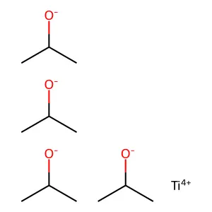 tetrakis(propan-2-olate)titanium(4+) structure