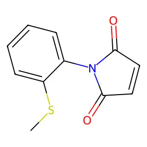 1-[2-(methylthio)phenyl]-1H-pyrrole-2,5-dione structure