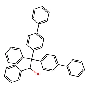 1,2-diphenyl-2,2-bis(4-phenylphenyl)ethanol structure