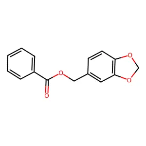 1,3-benzodioxol-5-ylmethyl benzoate structure