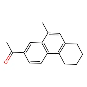 1-(10-methyl-5,6,7,8-tetrahydrophenanthren-2-yl)ethanone structure
