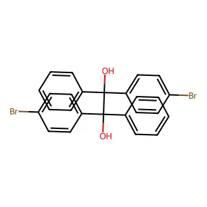 1,2-bis(4-bromophenyl)-1,2-diphenylethane-1,2-diol structure