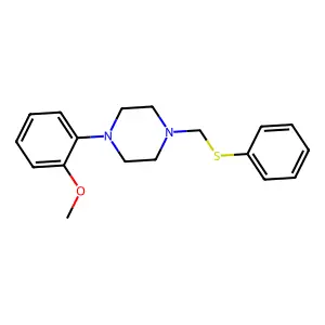 1-(2-methoxyphenyl)-4-(phenylsulfanylmethyl)piperazine structure