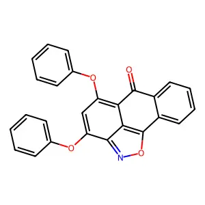 10,12-diphenoxy-15-oxa-14-azatetracyclo[7.6.1.02,7.013,16]hexadeca-1(16),2,4,6,9,11,13-heptaen-8-one structure