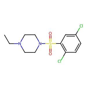 1-(2,5-dichlorophenyl)sulfonyl-4-ethylpiperazine structure