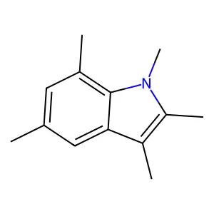 1,2,3,5,7-Pentamethyl-1H-indole structure