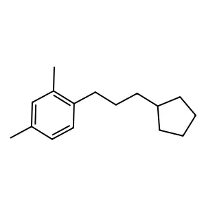 1-(3-Cyclopentylpropyl)-2,4-dimethylbenzene structure