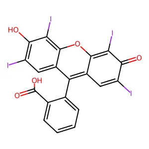 Erythrosin(E) structure