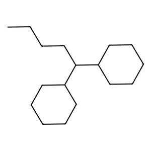 1,1-Dicyclohexylpentane structure