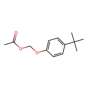 (4-tert-butylphenoxy)methyl acetate structure