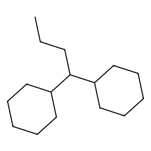 1,1-Dicyclohexylbutane structure