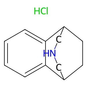 10-azatricyclo[6.3.2.02,7]trideca-2,4,6-triene;hydrochloride structure
