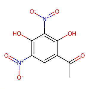 1-(2,4-dihydroxy-3,5-dinitrophenyl)ethanone structure