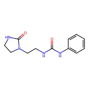 1-[2-(2-oxoimidazolidin-1-yl)ethyl]-3-phenylurea structure