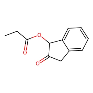 1,3-Dihydro-1-(1-oxopropoxy)-2H-inden-2-one structure