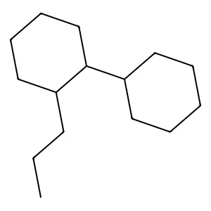 1,1'-Bicyclohexyl, 2-propyl-, cis- structure