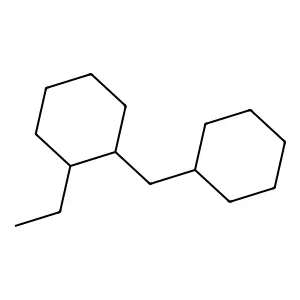 Cyclohexane, 1-(cyclohexylmethyl)-2-ethyl-, cis- structure