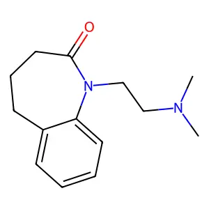 1-[2-(dimethylamino)ethyl]-4,5-dihydro-3H-1-benzazepin-2-one structure