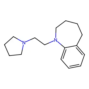 1-(2-pyrrolidin-1-ylethyl)-2,3,4,5-tetrahydro-1-benzazepine structure