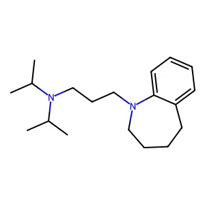 N,N-di(propan-2-yl)-3-(2,3,4,5-tetrahydro-1-benzazepin-1-yl)propan-1-amine structure