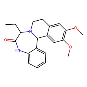 Isoquino(2,1-d)(1,4)benzodiazepin-6(7H)-one, 5,9,10,14b-tetrahydro-12,13-dimethoxy-7-ethyl- structure