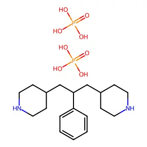 1,3-DI(4-PIPERIDYL)-2-PHENYLPROPANE DIPHOSPHATE structure