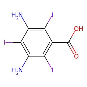 3,5-Diamino-2,4,6-triiodobenzoic acid structure