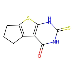 10-sulfanylidene-7-thia-9,11-diazatricyclo[6.4.0.02,6]dodeca-1(8),2(6)-dien-12-one structure