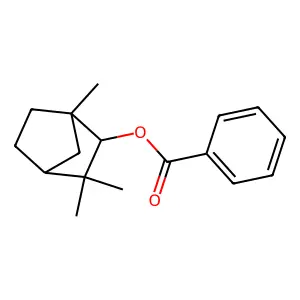(1,3,3-trimethyl-2-bicyclo[2.2.1]heptanyl) benzoate structure