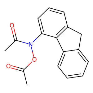 [acetyl(9H-fluoren-4-yl)amino] acetate structure