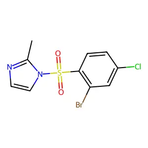 1-(2-bromo-4-chlorophenyl)sulfonyl-2-methylimidazole structure