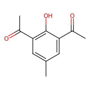 1-(3-acetyl-2-hydroxy-5-methylphenyl)ethanone structure