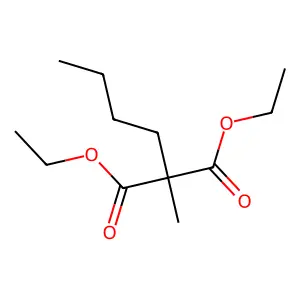 diethyl 2-butyl-2-methylpropanedioate structure