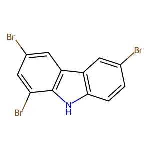 1,3,6-Tribromo-9H-carbazole structure