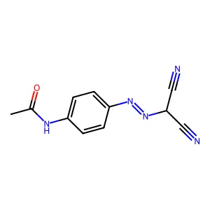N-[4-(dicyanomethyldiazenyl)phenyl]acetamide structure