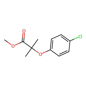 Methyl 2-(4-chlorophenoxy)-2-methylpropanoate structure