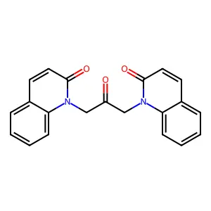 1-[2-oxo-3-(2-oxoquinolin-1-yl)propyl]quinolin-2-one structure