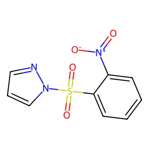 1-(2-nitrophenyl)sulfonylpyrazole structure
